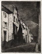 Twelve Etchings from Nature: Street in Saverne, 1858. Creator: James McNeill Whistler (American, 1834-1903).