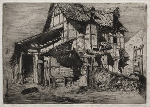 Twelve Etchings from Nature: The Unsafe Tenement, 1858. Creator: James McNeill Whistler (American, 1834-1903).