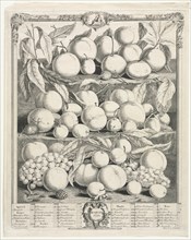Twelve Months of Fruit: August, 1732. Creator: Henry Fletcher (British, active 1715-38).