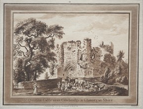 Twelve Views in South Wales: St. Quintin's Castle near Cowbridge in Glamorganshire, 1775. Creator: Paul Sandby (British, 1731-1809).