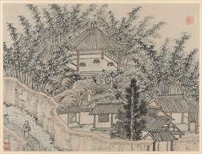 Twelve Views of Tiger Hill, Suzhou: Bamboo Pavilion, Tiger Hill, after 1490. Creator: Shen Zhou (Chinese, 1427-1509).