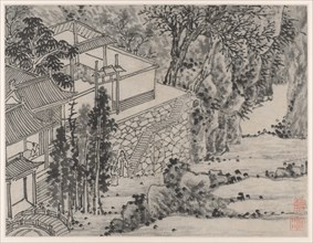 Twelve Views of Tiger Hill, Suzhou: The Enlightened Stone Retreat, after 1490. Creator: Shen Zhou (Chinese, 1427-1509).