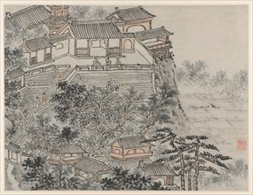 Twelve Views of Tiger Hill, Suzhou: The Five Sages Terrace, after 1490. Creator: Shen Zhou (Chinese, 1427-1509).