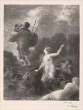 Twilight of the Gods: Siegfried and the Rhine Maidens, 1897. Creator: Henri Fantin-Latour (French, 1836-1904).