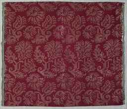 Two Lengths of Silk Damask, 1600s. Creator: Unknown.