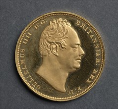 Two Pounds [pattern] (obverse), 1831. Creator: J. B. Merlen (British); William Wyon (British).