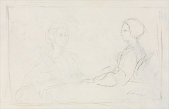 Two Seated Women (verso), 1856-1860. Creator: Edgar Degas (French, 1834-1917).