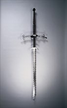 Two-Handed Sword with Flamboyant Blade, 1550-1600. Creator: Unknown.