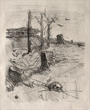 Un Cimetière en Galicie, 1898. Creator: Henri de Toulouse-Lautrec (French, 1864-1901).