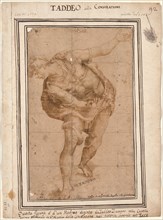 Un Hebreo, from Christ Shown to the People (recto); Design for a Wall Decoration...(verso). Creator: Frederico Zuccaro (Italian, 1540/1-1609).