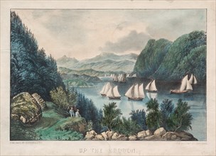 Up the Hudson, c. 1857-72. Creator: James Merritt Ives (American, 1824-1895), and ; Nathaniel Currier (American, 1813-1888).