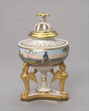 Urn and cover, c. 1815. Creator: Flight, Barr and Barr (British).