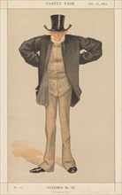Vanity Fair: Statesman, No. 128 "Newcastle-on-Tyne", 1872. Creator: James Tissot (French, 1836-1902); Published in Vanity Fair, vol. VIII, July to December, 1872, p. 134. Mr. Joseph Cowen, M.P..