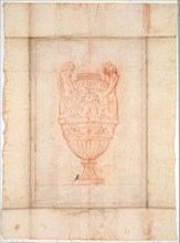 Vase Design for Suite of Vases: Plate 27, 1746. Creator: Jacques François Saly (French, 1717-1776).