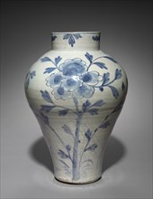 Vase with Bird and Flower Design, 1800s-1900s. Creator: Unknown.