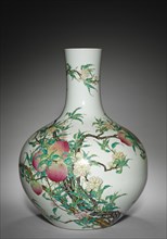 Vase with Peaches, 1736-1795. Creator: Unknown.