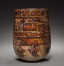 Vase with Trophy-heads and Warriors, c. 450-600. Creator: Unknown.