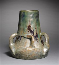 Vase, c. 1890. Creator: Lucien Lévy-Dhurmer (French, 1865-1953); Factory of Clément Massier (French).