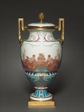 Vase, Feuille dEau, 1858-1862. Creator: Sèvres Porcelain Manufactory (French, est. 1740); Paul Marie Roussel (French, 1804-1877); Emile Renard (French).