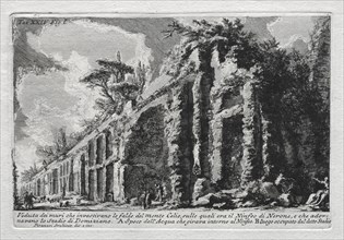 Veduta dei muri che investivano le falde del Monte Celio. Creator: Giovanni Battista Piranesi (Italian, 1720-1778).