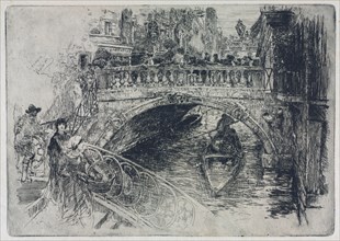Venetian Bridge, 1884. Creator: Frank Duveneck (American, 1848-1919).