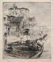Venetian Canal and Boats, No. 8, 1800s. Creator: Robert Frederick Blum (American, 1857-1903).