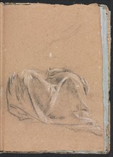 Verona Sketchbook: Drapery study (page 35), 1760. Creator: Francesco Lorenzi (Italian, 1723-1787).