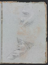 Verona Sketchbook: Drapery study (page 39), 1760. Creator: Francesco Lorenzi (Italian, 1723-1787).
