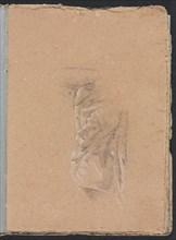 Verona Sketchbook: Drapery study (page 41), 1760. Creator: Francesco Lorenzi (Italian, 1723-1787).
