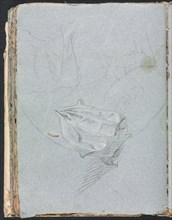 Verona Sketchbook: Drapery study (page 84), 1760. Creator: Francesco Lorenzi (Italian, 1723-1787).