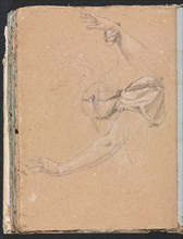 Verona Sketchbook: Female arms and hands with drapery (page 82), 1760. Creator: Francesco Lorenzi (Italian, 1723-1787).