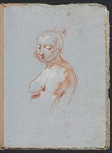 Verona Sketchbook: Female nude (page 27), 1760. Creator: Francesco Lorenzi (Italian, 1723-1787).