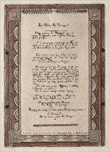 Verses to the Pilot of Tonga, 1856. Creator: Charles Meryon (French, 1821-1868).