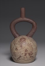 Vessel with Running Figures, 450-550. Creator: Unknown.
