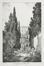 View at Villa dEste, Tivoli, 1817. Creator: Claude Thiénon (French, 1772-1846).