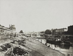 View from the Pont de la Concorde, 1852. Creator: Charles Henri Plaut (French).