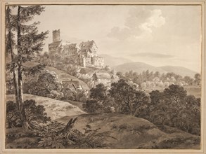 View of the Castle Gnandstein, c. 1795. Creator: Adrian Zingg (Swiss, 1734-1816).