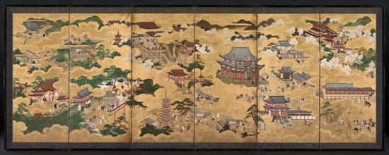 Views of Kyoto, 1600s. Creator: Unknown.