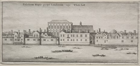 Views of London: Whitehall from the River. Creator: Wenceslaus Hollar (Bohemian, 1607-1677).