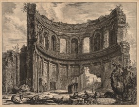 Views of Rome: Remains of the Temple of Apollo near Hadrian's Villa, 1768. Creator: Giovanni Battista Piranesi (Italian, 1720-1778).