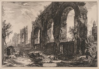 Views of Rome: The Aquaduct of Nero, 1775. Creator: Giovanni Battista Piranesi (Italian, 1720-1778).