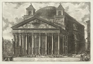 Views of Rome: The Pantheon, 1761. Creator: Giovanni Battista Piranesi (Italian, 1720-1778).