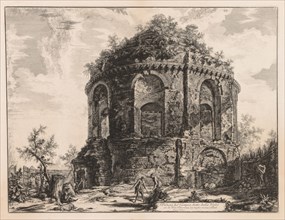 Views of Rome: The So-called Tempio della Tosse, near Tivoli, 1763. Creator: Giovanni Battista Piranesi (Italian, 1720-1778).