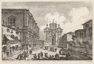 Views of Venice: Campo S. Rocco, 1741. Creator: Michele Marieschi (Italian, 1710-1743).