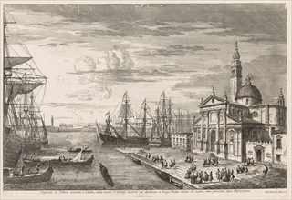 Views of Venice: The Basin of St. Mark's, 1741. Creator: Michele Marieschi (Italian, 1710-1743).