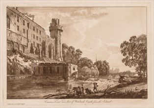 Views of Warwick Castle: Caesar's ower and Part of Warwick Castle from the Island, 1776. Creator: Paul Sandby (British, 1731-1809).