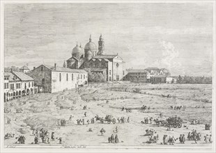Views: Church of Saint Justina in Prà della Valle, Padua, 1735-1746. Creator: Antonio Canaletto (Italian, 1697-1768).