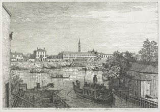 Views: The Harbor at Dolo, 1735-1746. Creator: Antonio Canaletto (Italian, 1697-1768).
