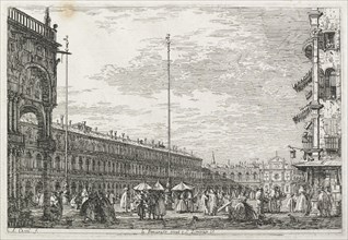 Views: The Procurator's Palace and the Church of St. Géminien, Venice, 1735-1746. Creator: Antonio Canaletto (Italian, 1697-1768).