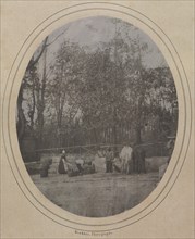 Village Scene (Southern France), c. 1853. Creator: André-Adolphe-Eugène Disdéri (French, 1819-1889).